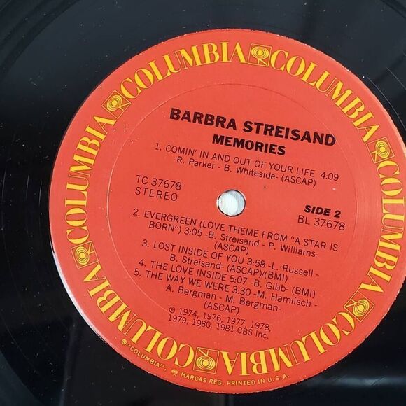 Barbra Streisand - Love Songs (1981) CBS Vinyl Record - Picture 4 of 7